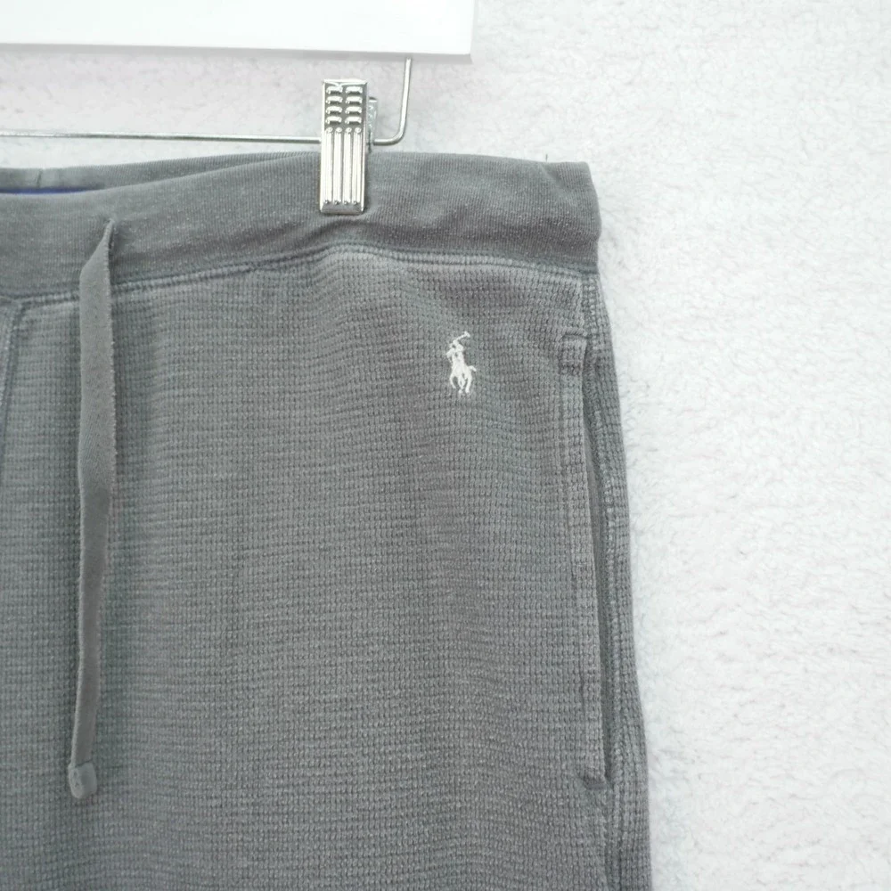 Polo Ralph Lauren Sleepwear Pajama Pants Gray Waffle Knit -Large‎ 32 / 29- High